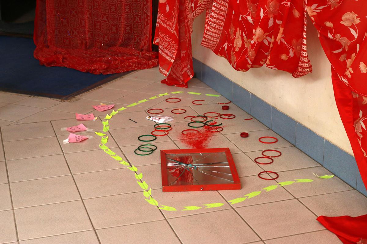 《Kenangan Senyap.》 dipamerkan di Pusat Kebudayaan Rusia di Kathmandu, Nepal pada 26 September 2019.